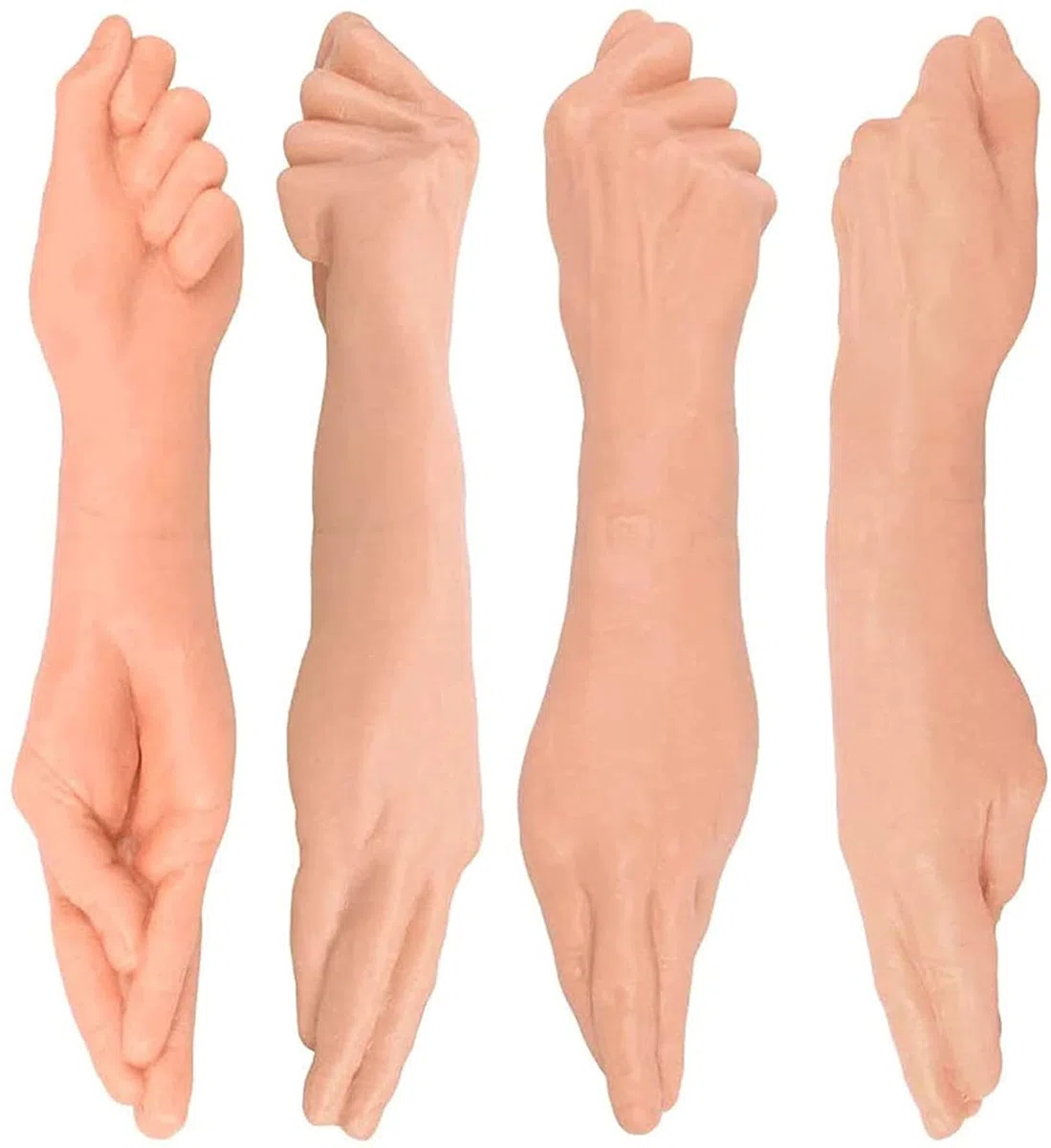 Dildo anale a doppia testa, vibratore a mano, dildo lungo 36 cm, plug anale a mano grande, giocattoli sessuali SM for donne e uomini lesbici(Fleisch)