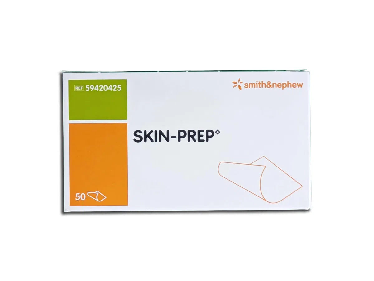 Skin-Prep, Salviette per la Preparazione della Pelle, Confezione da 50 pezzi
