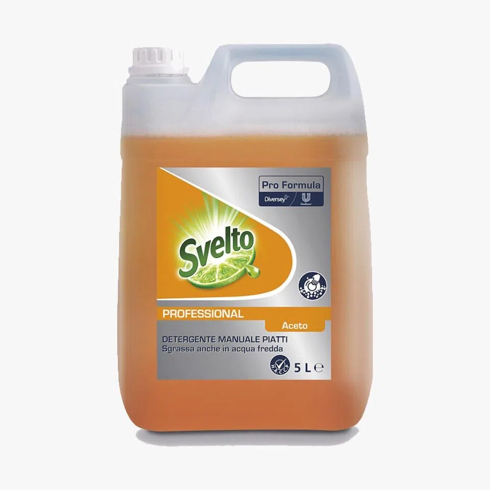 Svelto Svelto Più Aceto - Detergente Piatti A Mano Professionale, Set 2 Pz 5L - 5000 ml