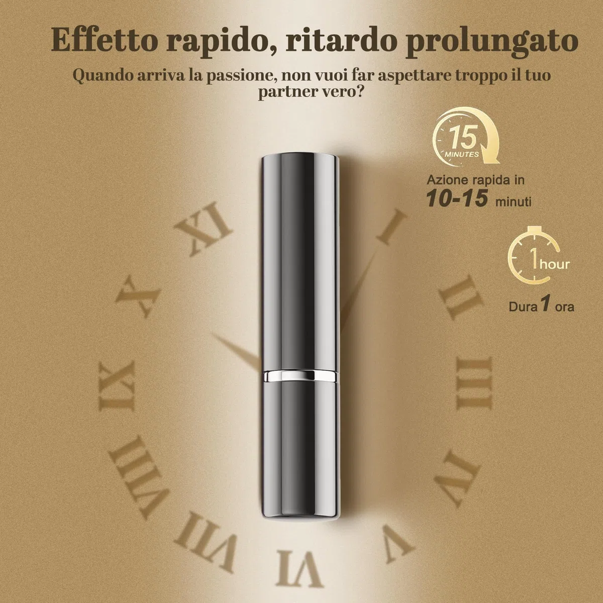 Spray Ritardante Per Uomo - Estratto vegetale delicato - 5 ml | Contrasta l'Eiaculazione Precoce e Prolunga la Durata del Rapporto, Non Anestetizza