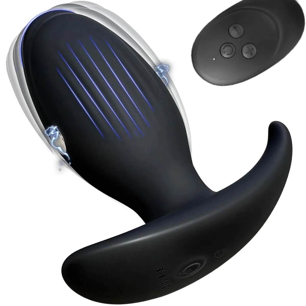 Vibratore Anale Elettrostimolatore Plug Anale Plug Anale-dilatatore Uomo Electro Sex Dildo Anal per Massaggio per il Massaggio della Prostata Vibratore con Stimolazione Elettrica con Telecomando