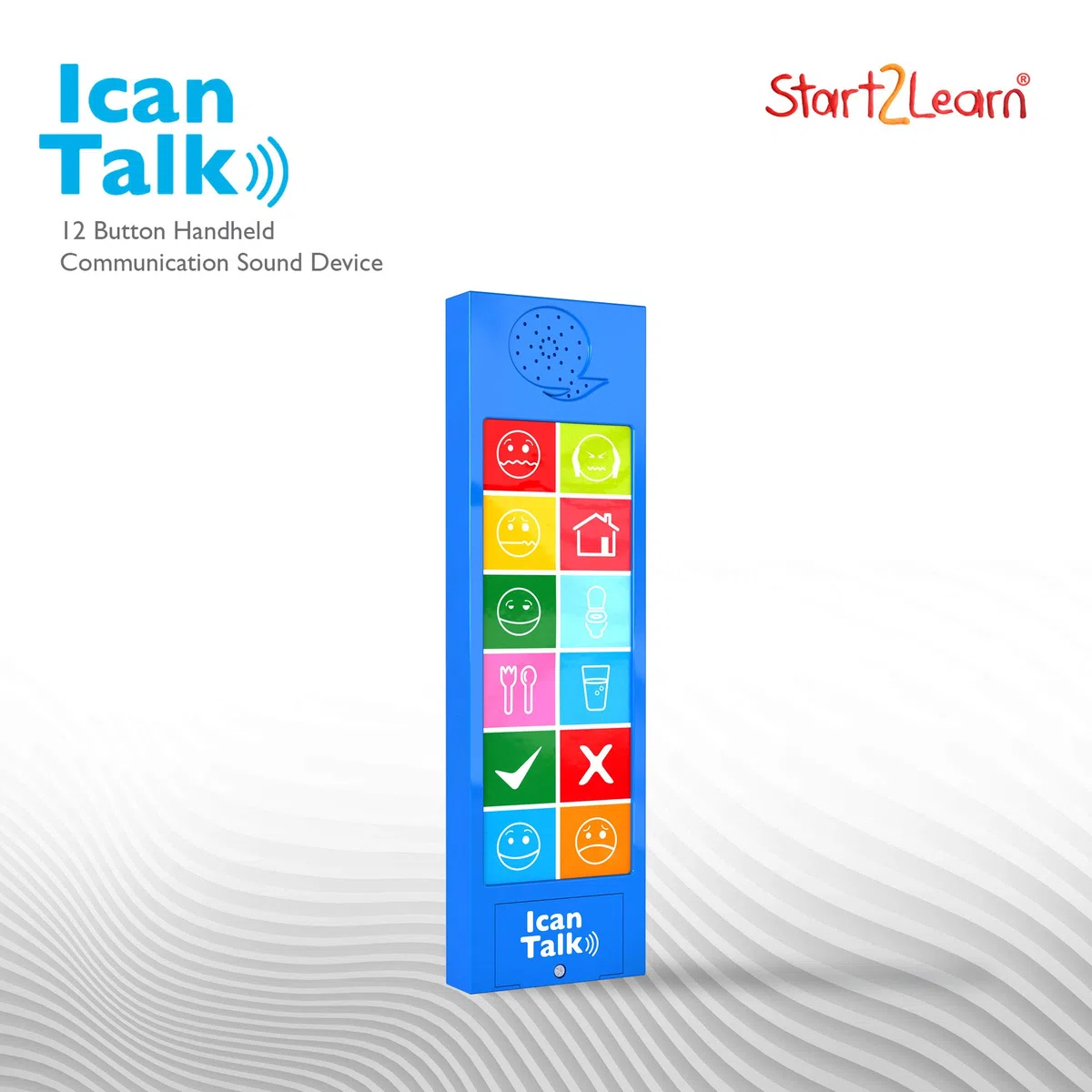 Start2learn Dispositivo sonoro di comunicazione portatile iCan Talk UK per esigenze speciali