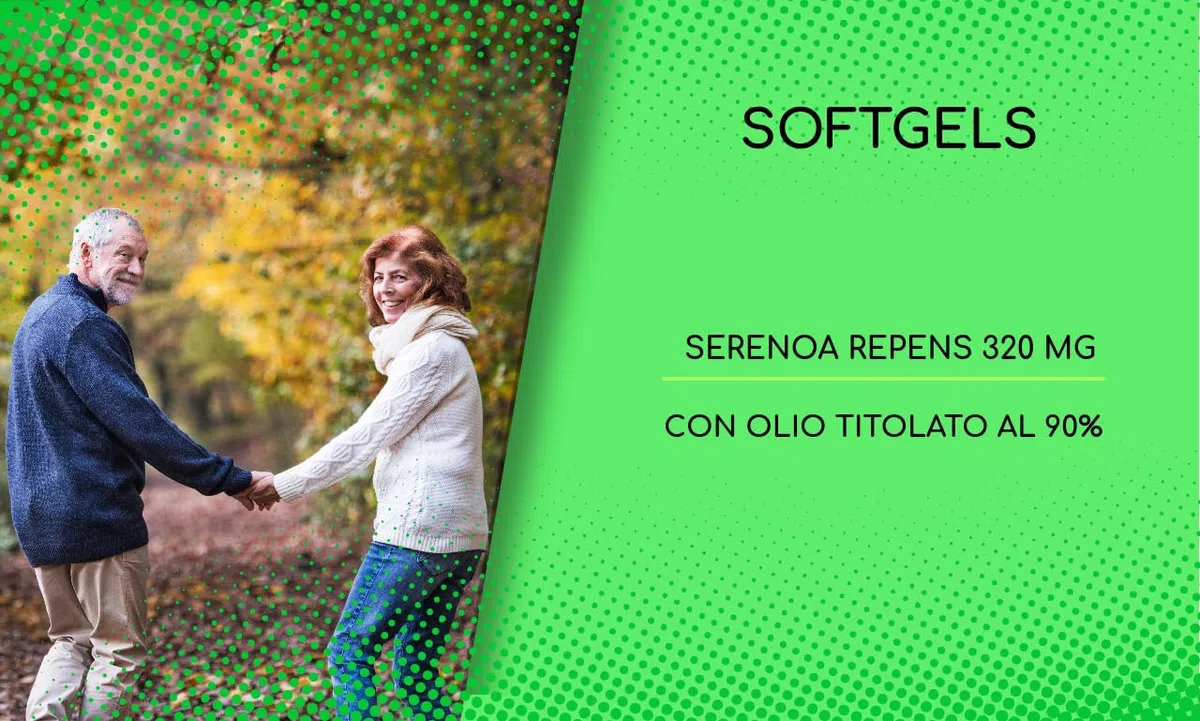 Serenoa Repens 70 Softgels per il benessere della Prostata e delle vie Urinarie, Prostasoftgels con 320 mg di olio di Saw Palmetto titolato al 90% in acidi grassi | Una al Giorno