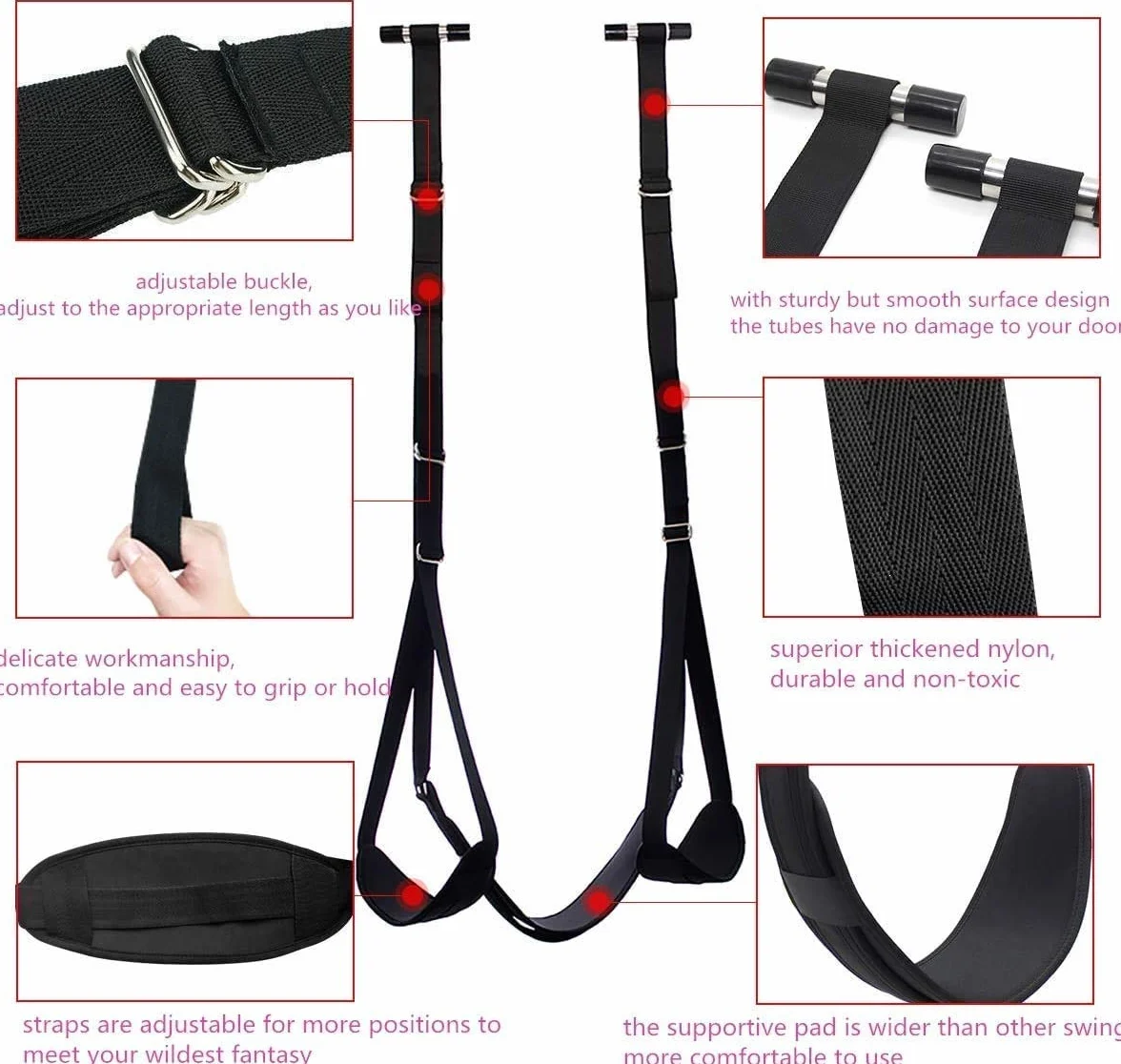 Con Cuscino In Morbida Nylon sensory swing ädult Altalena Love Gate tree swing L'altalena Da Interno Perfetta L'una Per L'altra kit Šêxyshop cóppia cintura Costume sospeso in nylon P6P27
