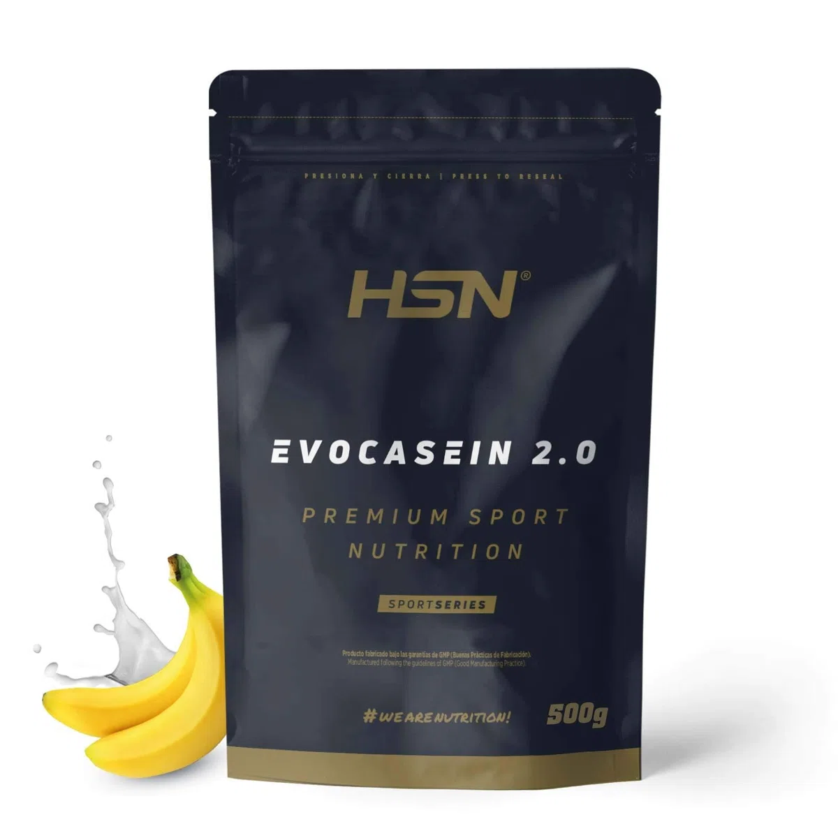 Caseina Micellare di HSN - Evocasein 2.0 – Proteina Prima di Andare a Dormire – Rilascio prolungato Durante la Notte - in Polvere – Gusto Banana - 500 g