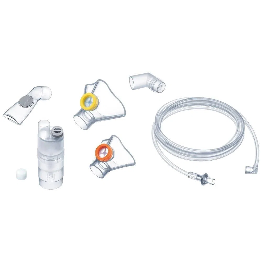 Beurer IH 26 Kids Set di Ricambio Originale per Inalatore, con Nebulizzatore, Maschere Bambino e Neonato, Boccaglio, Tubo Aria e 10 Filtri, Accessori Disinfettabili, Dispositivo Medico