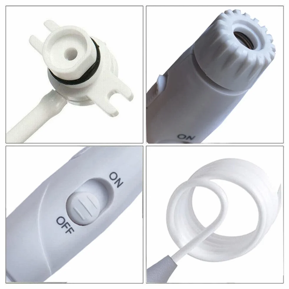 Meijunter Manico in Plastica per Filo Interdentale D'acqua, Tubo Dell'acqua Tubo di Ricambio Compatibile con Waterpik Irrigatore Orale WP-100/WP-120/WP-130/WP-660/WP-900