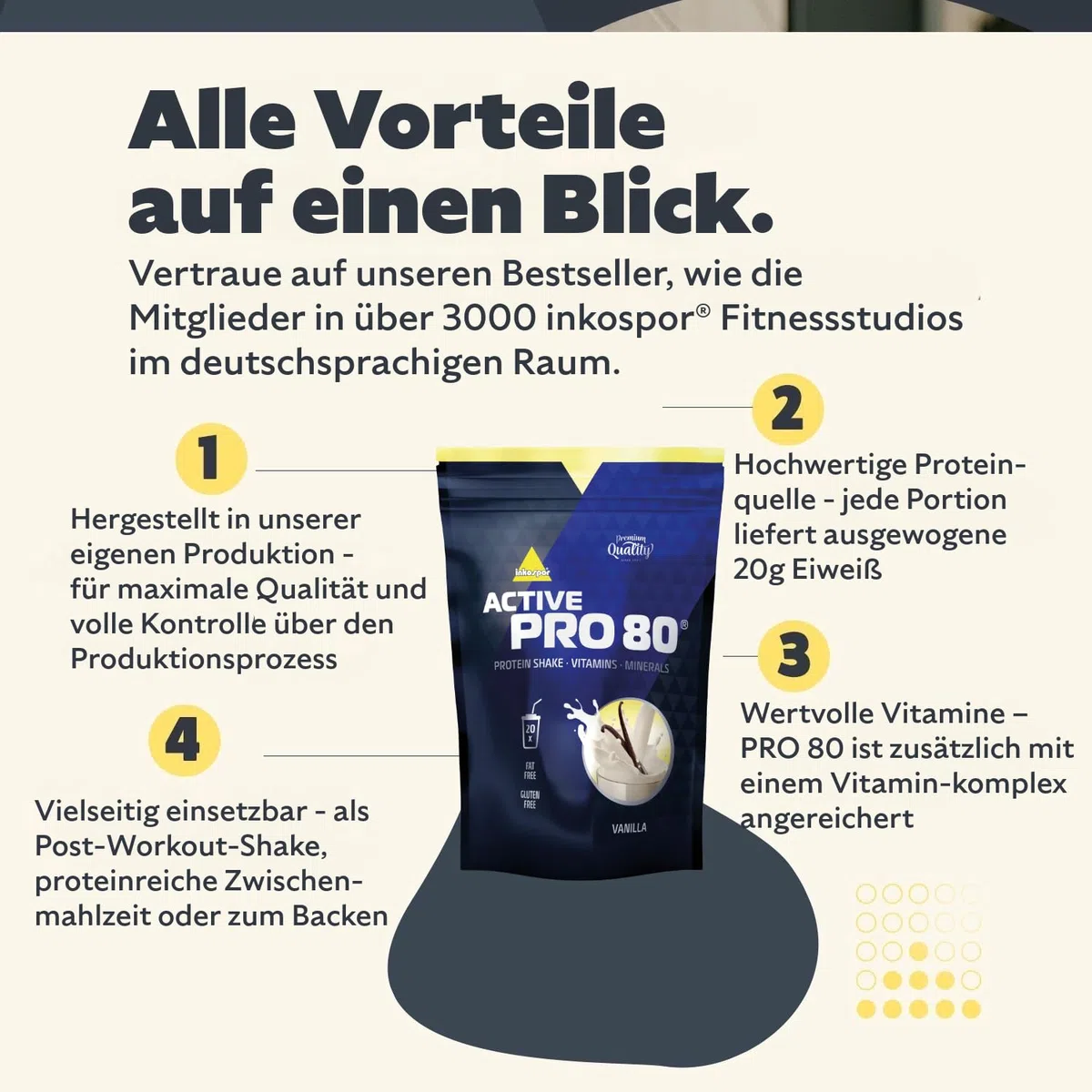 PRO 80 Busta Zip 500g. (Vaniglia)