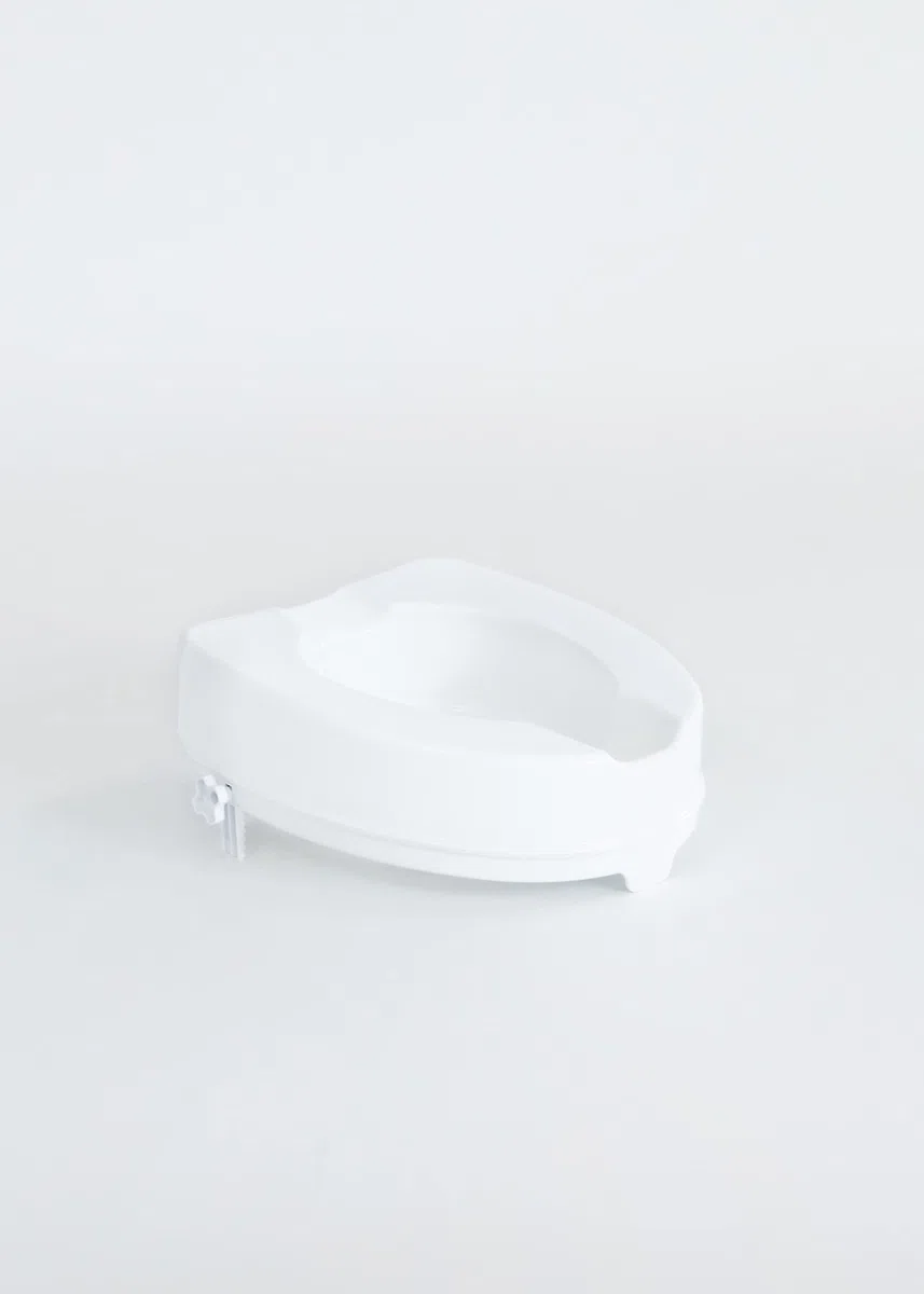 Rialzo WC, H10 cm, con sistema di fissaggio laterale, leggero, sanificabile, portata 200 Kg