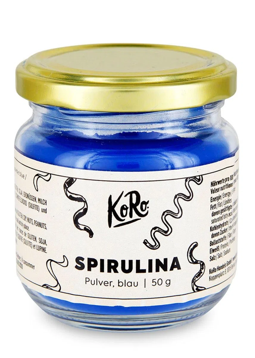 KoRo - Spirulina blu in polvere 50 g - superfood - versatile - confezione convenienza