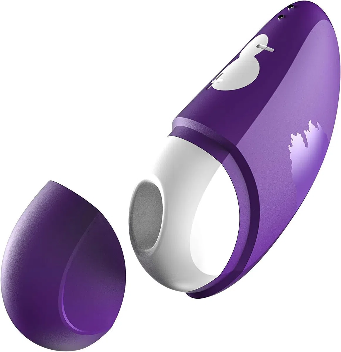 ROMP Free Stimolatore clitorideo senza contatto potente vibratore con guscio protettivo per viaggiare, tecnologia Pleasure Air, 100% impermeabile