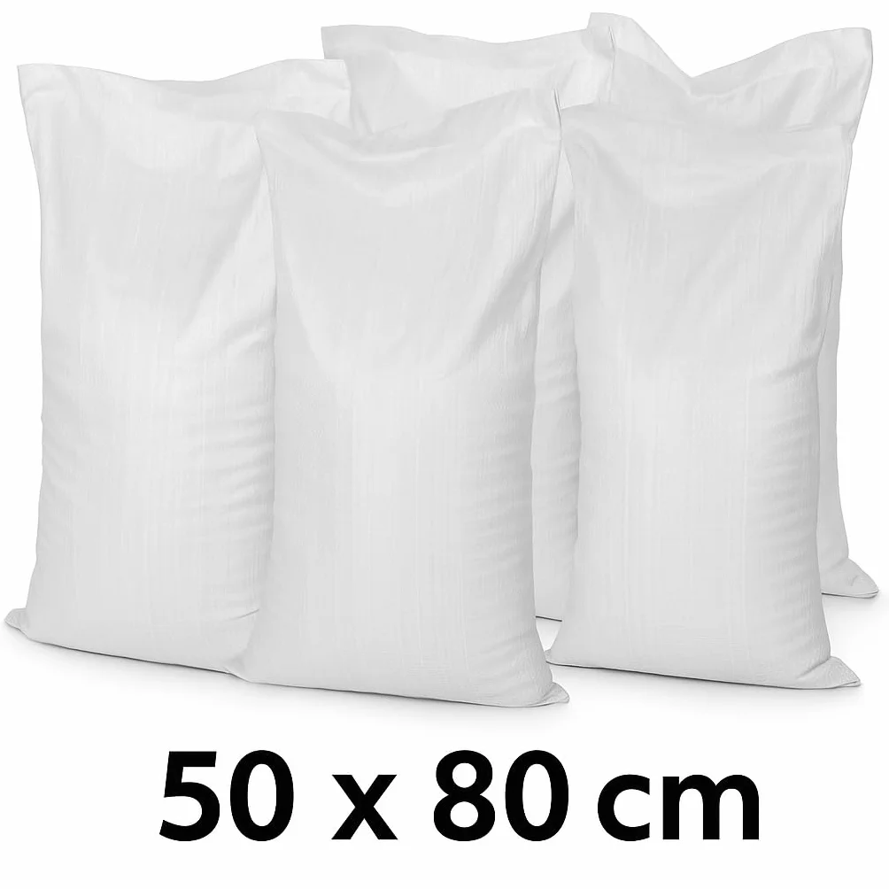 Plast Sacchi in tessuto 30 pezzi x 50 x 80 cm 30 kg in polipropilene per smaltimento rifiuti