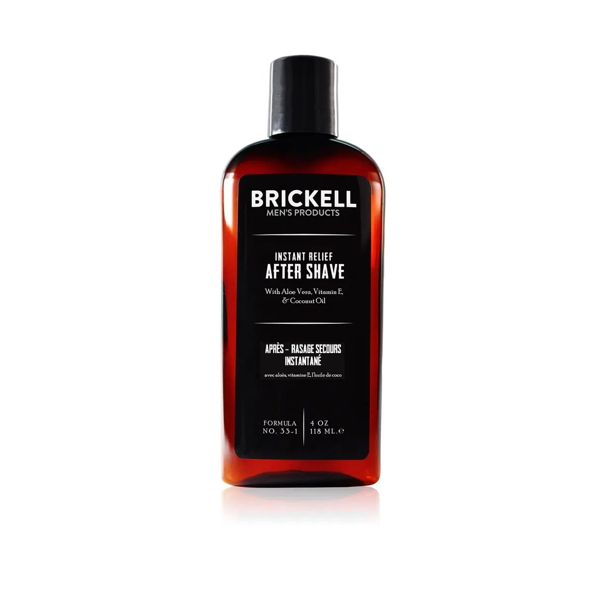 Brickell Men's Products Dopo Barba Sollievo Immediato -118 ml - Naturale ed Organico, Profumato
