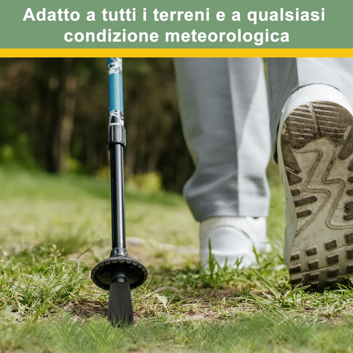 supregear Punte di Ricambio per Bastoni Da Trekking/escursionismo, Protezioni Terminali in Gomma Antiscivolo per Bastone Da Passeggio, Diametro Foro 11 mm (0,4"), 8 Pezzi