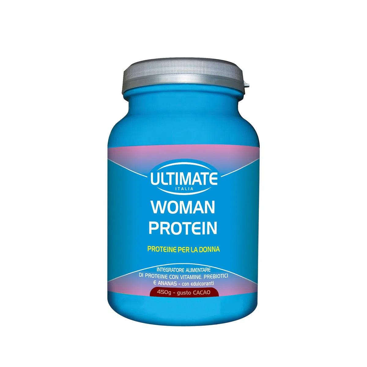 Ultimate Italia - Woman Protein proteine specifiche per donne - 450g - cacao - proteine di soia e albume d'uovo