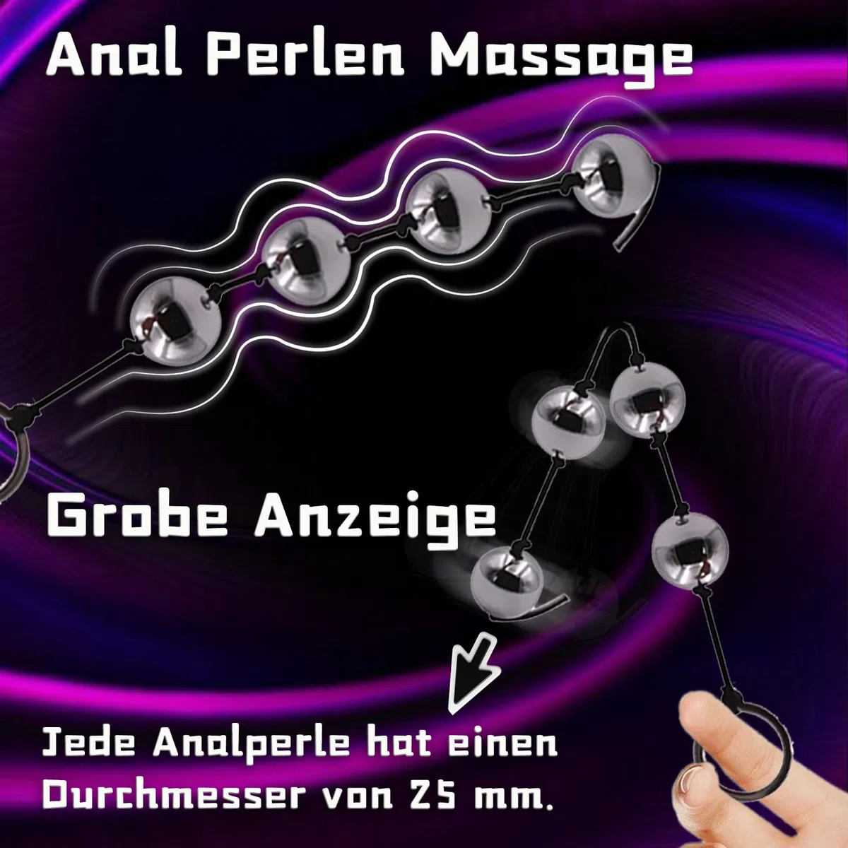 Sfere anali Large per uomo SM Sfere anali con 4 perle anali Plug anale Catena anale in metallo Catena anale Sfere d'amore per donna Plug per donne Sesso Giocattoli anali Giocattoli sessuali per coppie