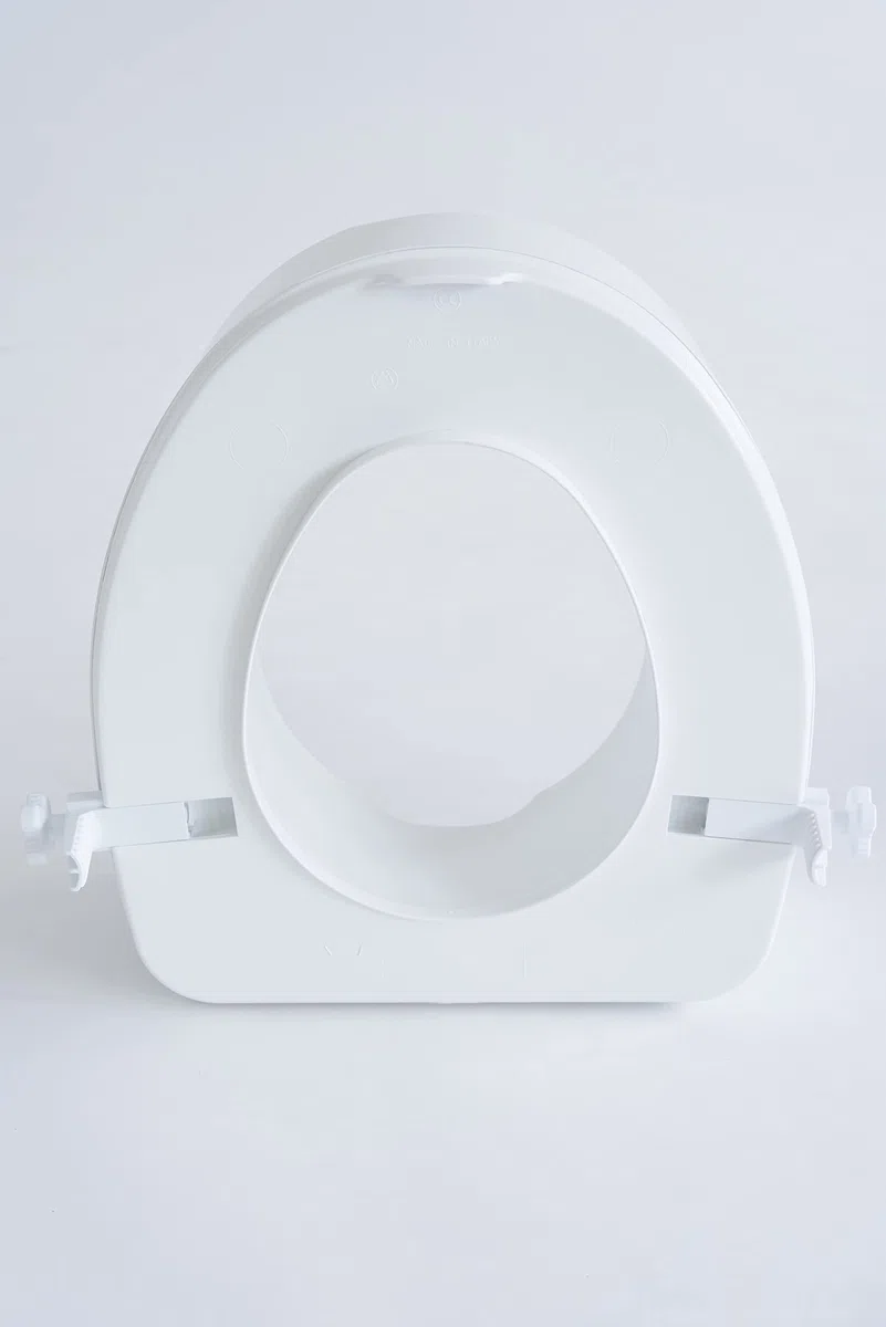 Rialzo WC, H10 cm, con sistema di fissaggio laterale, leggero, sanificabile, portata 200 Kg