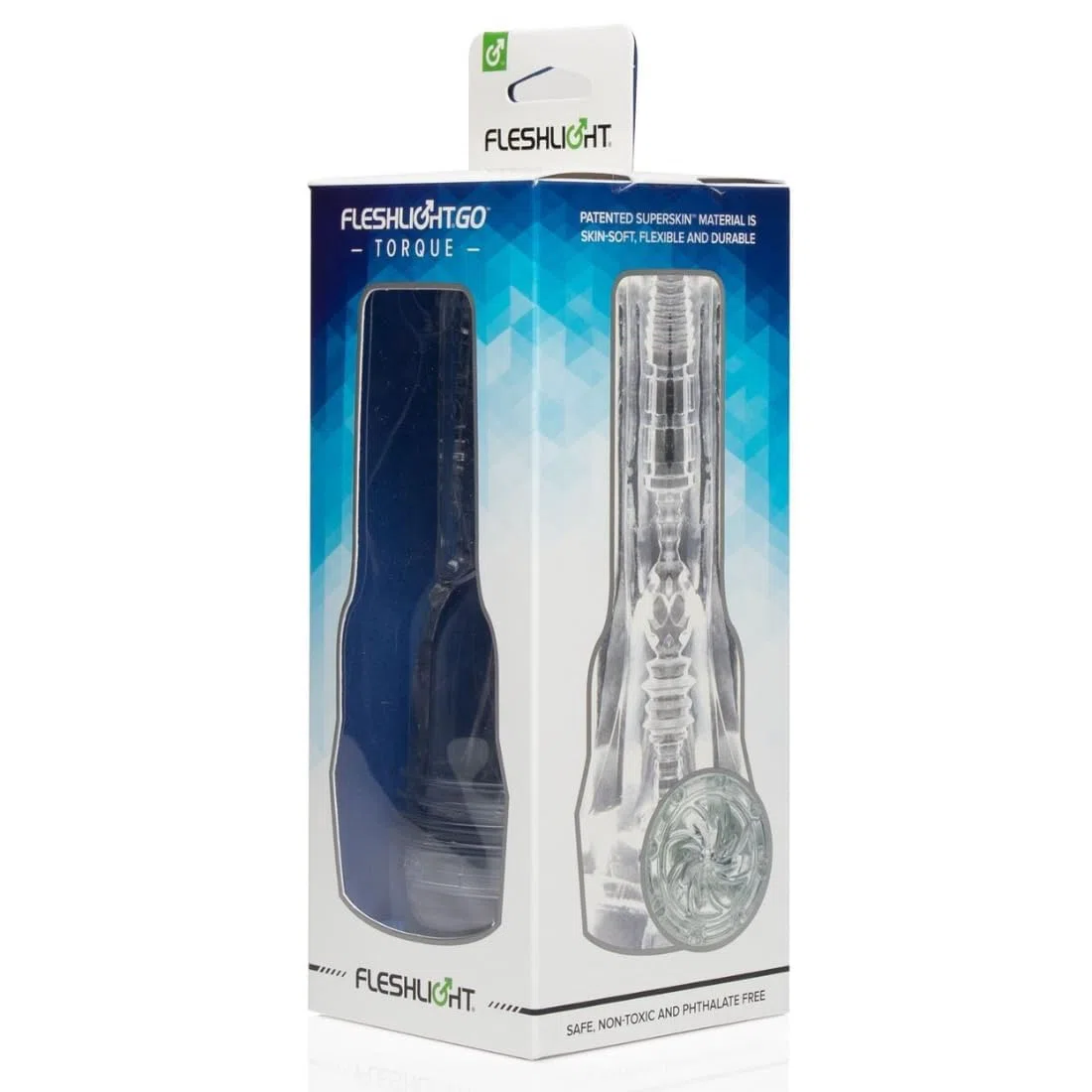 Fleshlight GO Torque - masturbatore SuperSkin discreto, sex toy estremamente realistico