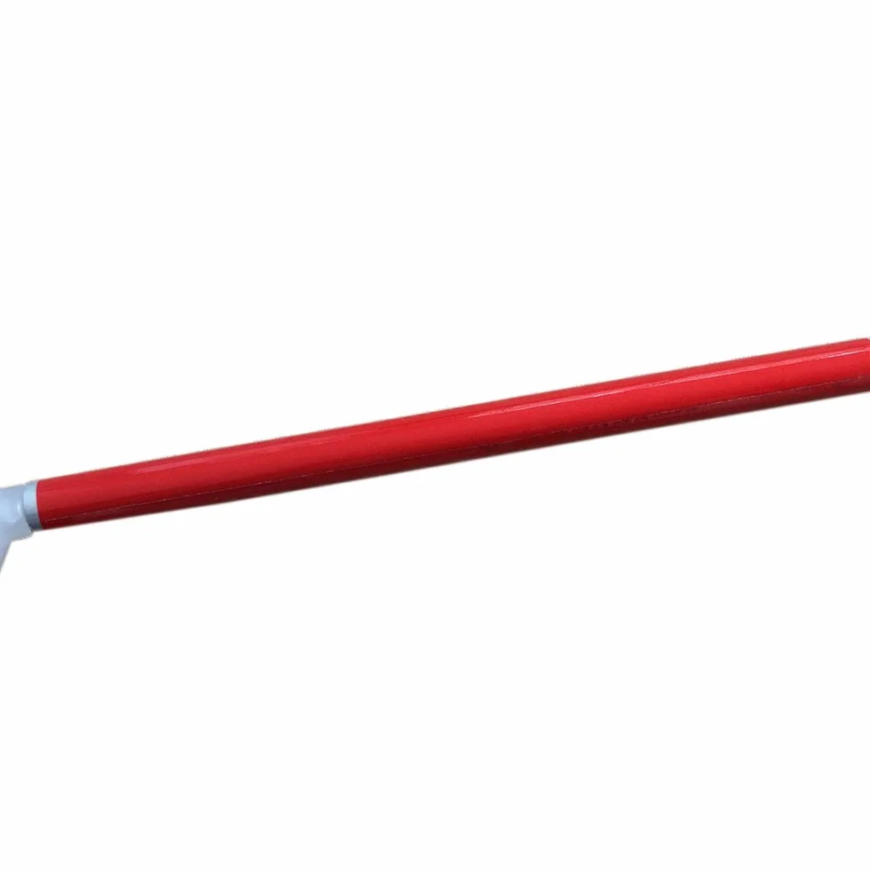 Alluminio Bastone Bianco Pieghevole per Non Vedenti 5 Sezioni e Punta Roller (155 cm (61 Pollici) - Blu Impugnatura)