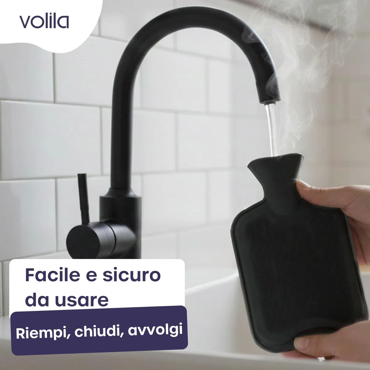 Cintura per Borsa dell'Acqua Calda - Boule Acqua Calda da 1,5 Litri con Copertura in Velluto di Coniglio Grigio - Borsa Acqua Calda di Lusso, Morbida e Indossabile per Dolori Mestruali (Nero)
