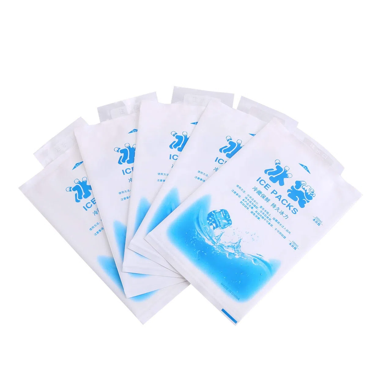 10 Pezzi Borsa Ghiaccio Istantaneo gel Riutilizzabile Congelabile per Sport Primo Soccorso Trattamento Lesioni 200ml
