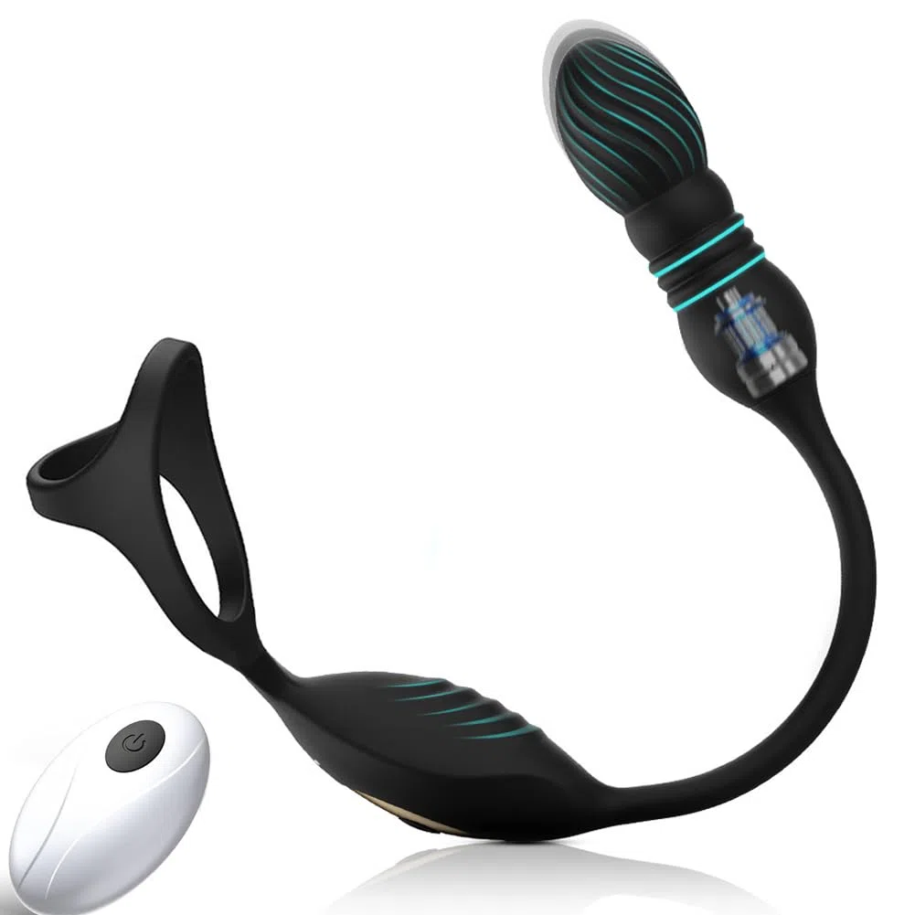 Vibratore per Uomo Anal Plug Analesex Toy con Anello Pene,Vibratoreper Uomo Professionale Prostata Vibratore Dildo Plug anale-dilatatore uomo, Stimolatore Prostata per Lui Sex toys sessuali per uomini