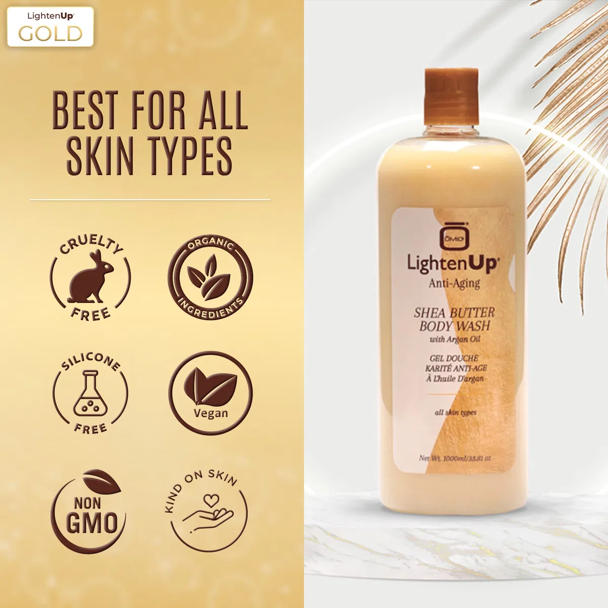 Omic Lighten Up Anti-Aging Shower Gel - 1000ml