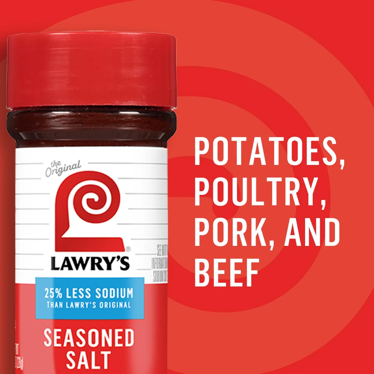 Lawry il sale aromatizzato, 25% in meno di sodio, (1) 8 OZ Bottiglia
