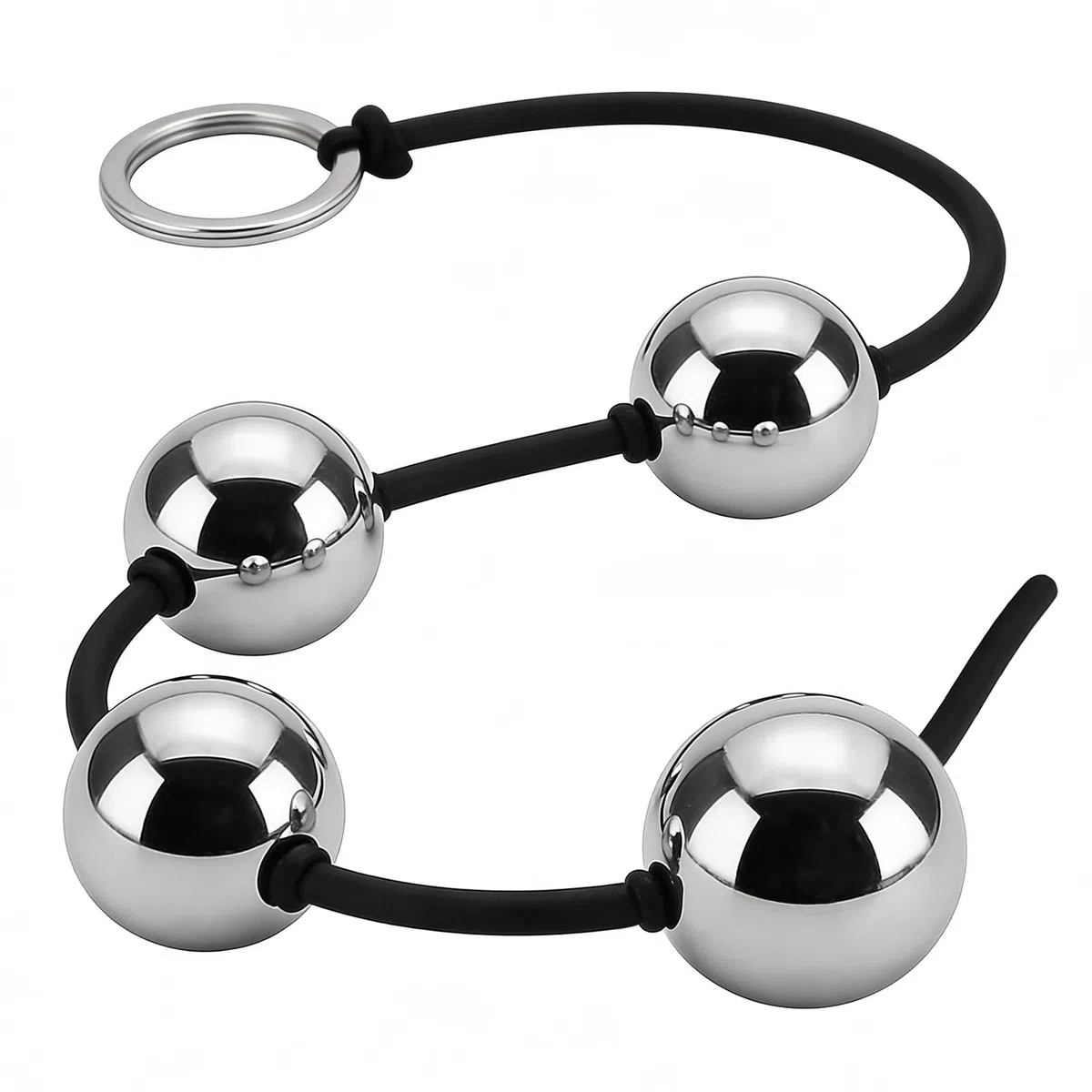 Sfere anali Large per uomo SM Sfere anali con 4 perle anali Plug anale Catena anale in metallo Catena anale Sfere d'amore per donna Plug per donne Sesso Giocattoli anali Giocattoli sessuali per coppie