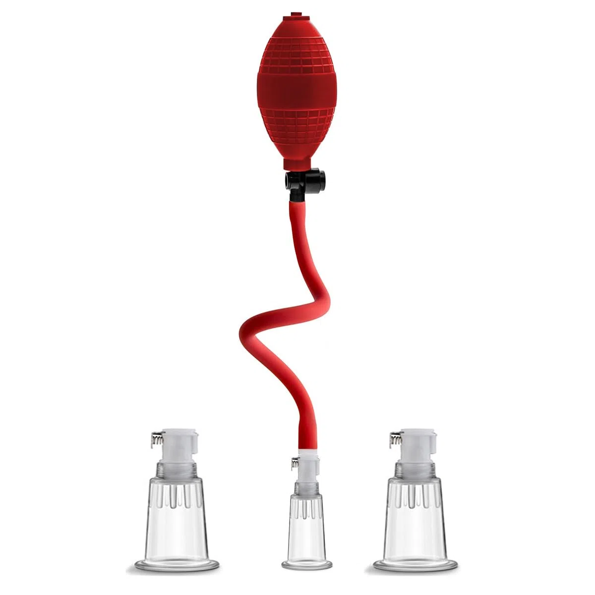 Set di Aspiratori per Capezzoli e Clitoride con Pinze - Pompa per Seno e Stimolatore per Donne