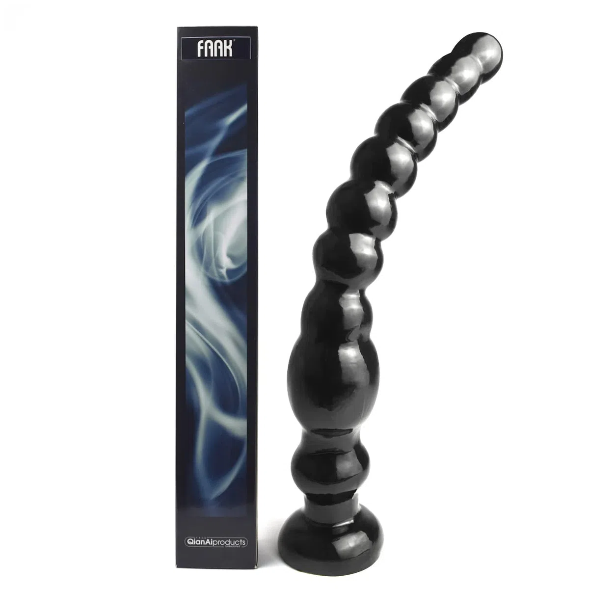 Perline anali flessibili FAAK da 12 pollici con ventosa,Più sono,meglio è,10 palline butt plug dildo,Dildo con perline extra-lungo per un piacere anale profondo