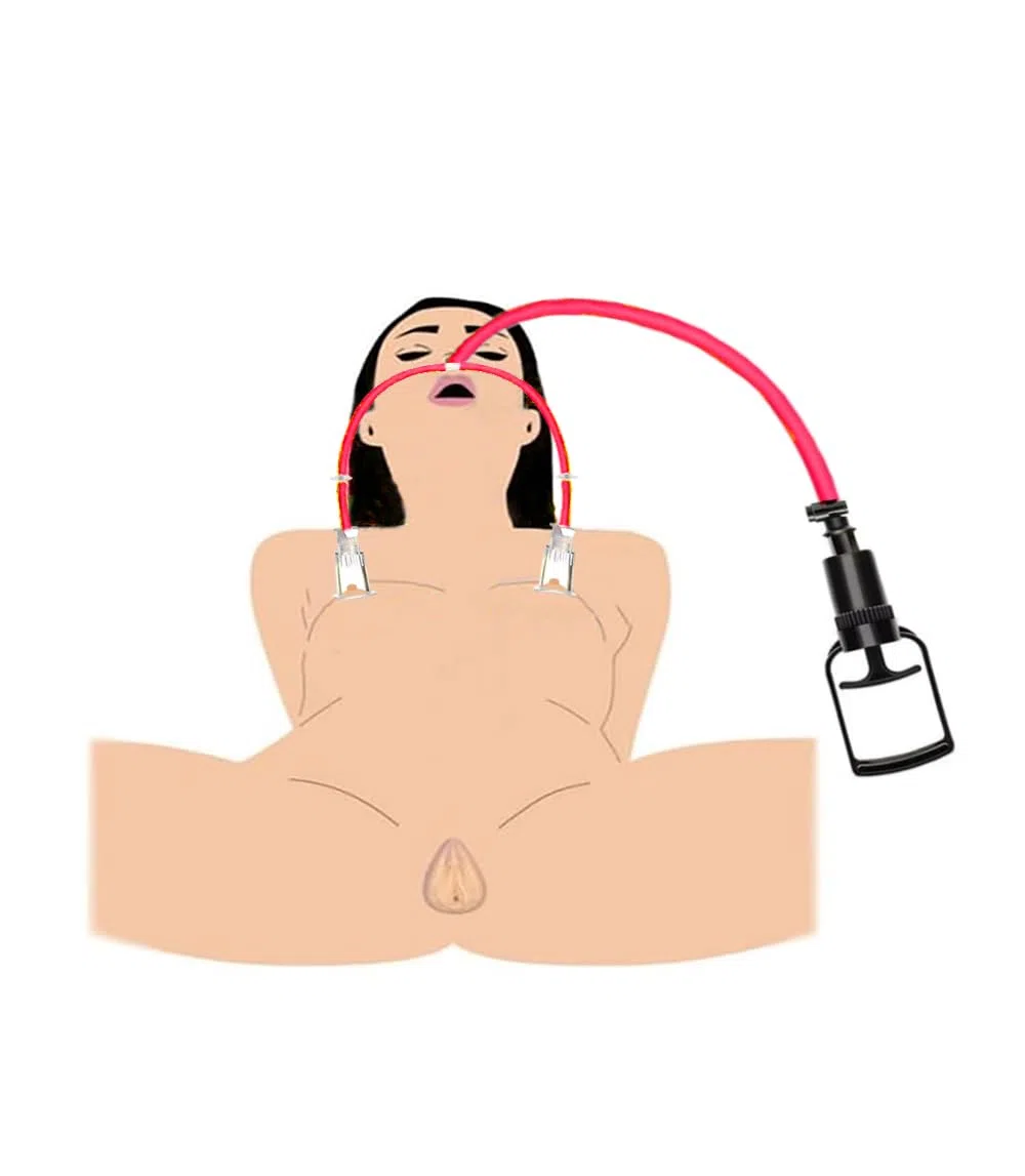 Set di Aspiratori per Capezzoli e Clitoride con Pompa a Vuoto – Sex Toy SM per Donne e Coppie
