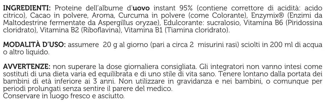 SYFORM WHITE EGG PROTEIN Gusto CREME CARAMEL 450 Gr. Proteine in polvere dell’albume d’uovo, lactose free, gluten free ovoalbumine che migliorano elasticità, tono e vigore muscolare