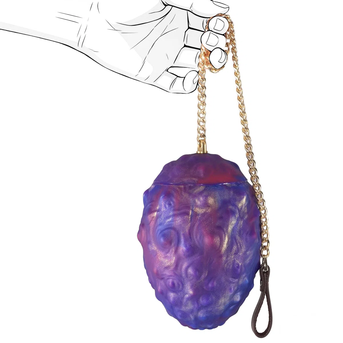 plug anale a forma di uovo adatto a uomini, donne e coppie (M) | silicone liquido, con catena metallica, 4 taglie, massaggiatore prostatico, stimolazione vaginale
