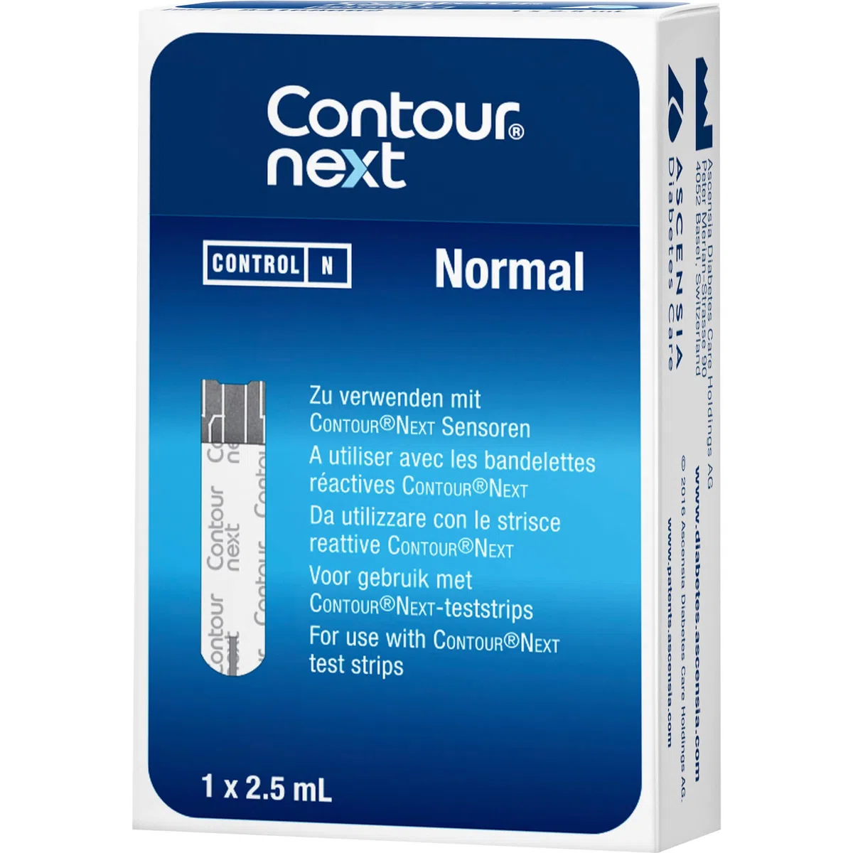 Contour™ Next Normal Control Diabetes Ascensia 1 Fiala 2,5ml