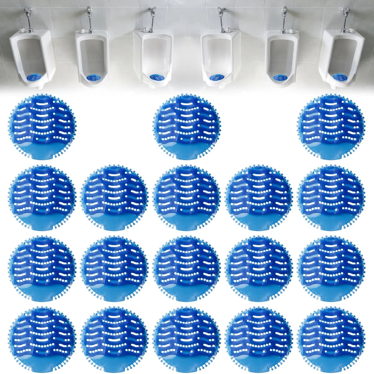 18 filtri per orinatoio con profumo, tappetino per orinatoio, protezione dagli odori per WC, paraspruzzi per uomini, Wc, tappetino per orinatoio, per ogni orinatoio e orinatoio