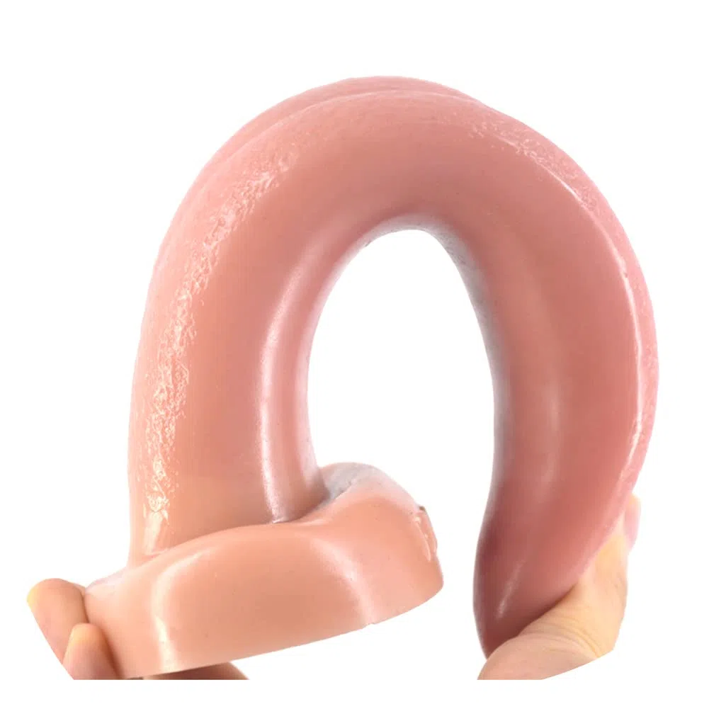 Realistico Lingua Dildo Profondo Sensibile Punto Piacere Stimolazione Bacchetta Del Pene Clitoride Vaginale Massaggio Albero Curvo Giocattolo Adulto