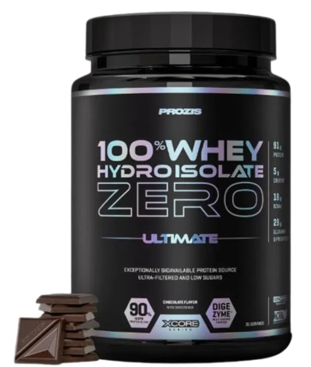 Prozis 100% Whey Hydro Isolate Zero 750 gr - proteine idro isolate zero carbo (cioccolato)