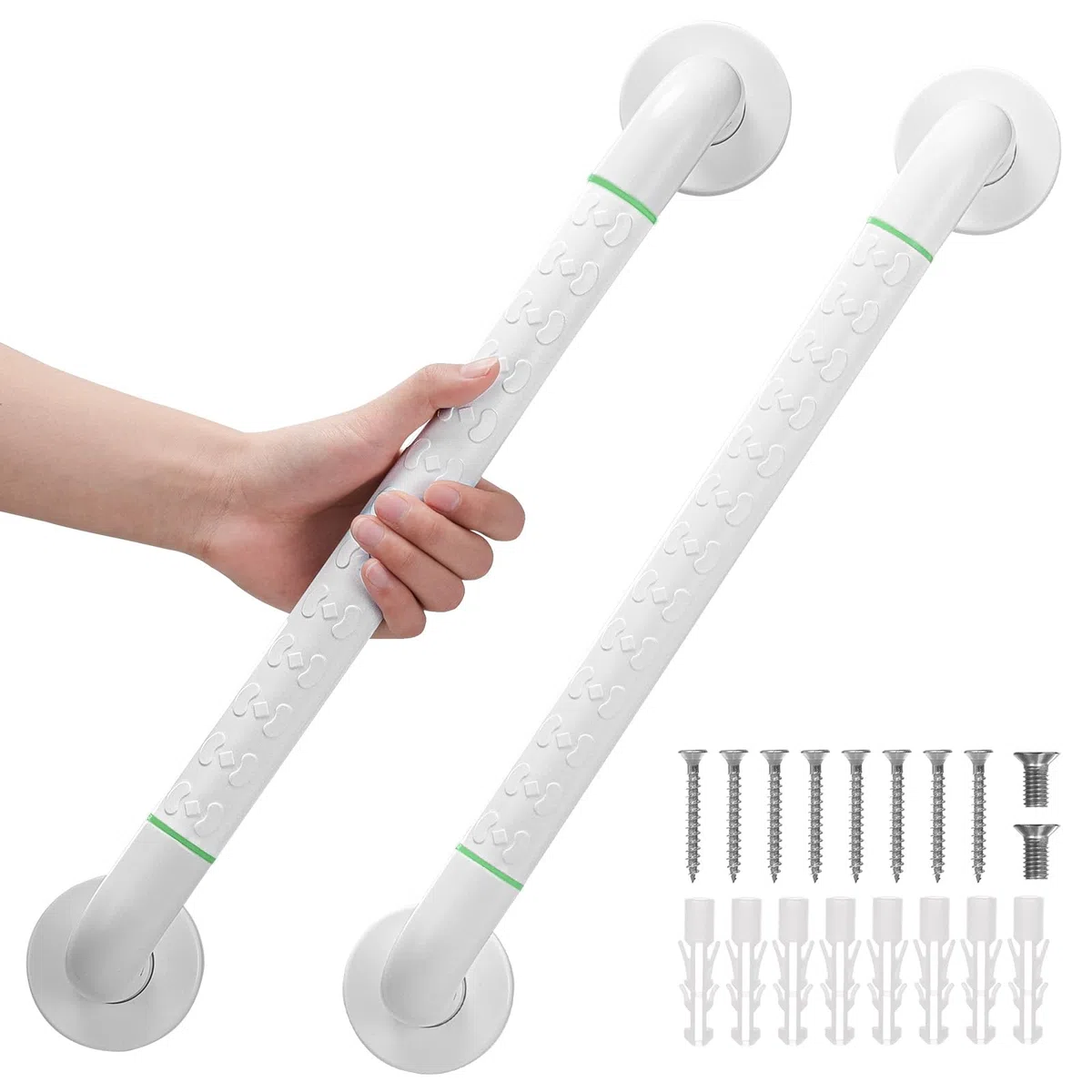 2 x 50 cm Maniglia per doccia – Maniglia in acciaio inox