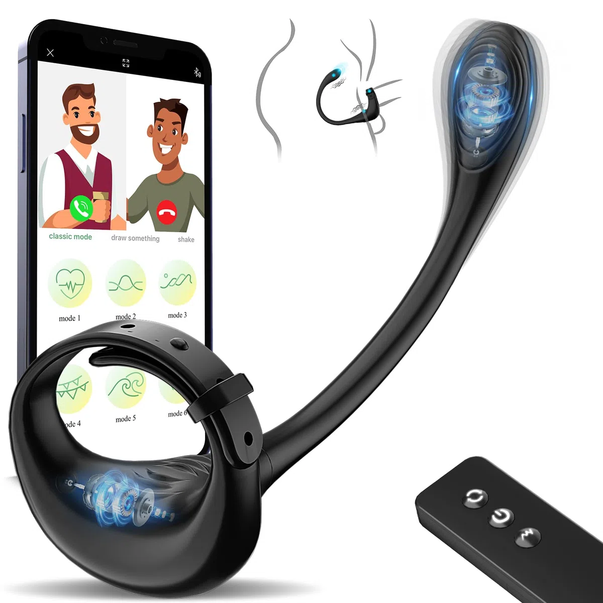 Anale Plug Vibratore per Uomini Sex toys - Anello del Pene Vibratori Giocattoli Sessuali Uomo Gay Coppie Sesso con 10 Modalità di Vibrazione e APP, Analesex Erotici Massaggiatore Prostata Stimolatore