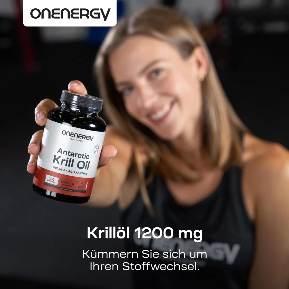 Olio di Krill 1200 mg - Omega-3, Colina e Astaxantina - 180 Capsule Molli - Olio di Krill Antartico- Funzione Cardiaca e Epatica - Supporto al Metabolismo dei Grassi -Senza Glutine e Lattosio