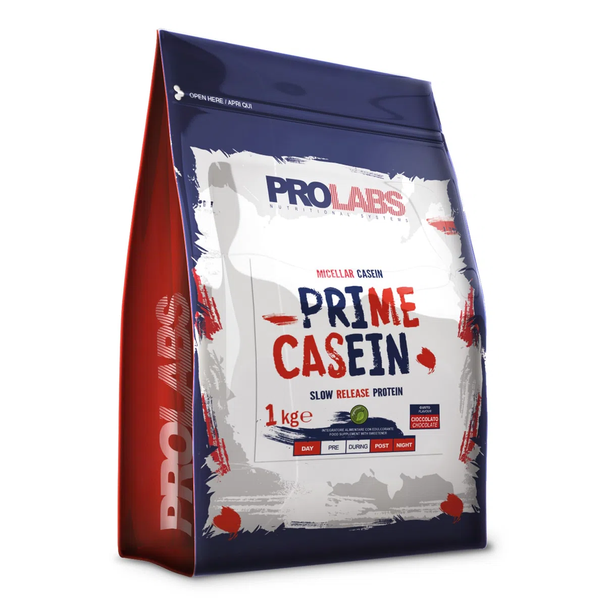 PROLABS PRIME CASEIN - 1 Kg - Cioccolato - Integratore alimentare di proteine del latte - Purissime caseine micellari - Crescita e mantenimento della massa muscolare