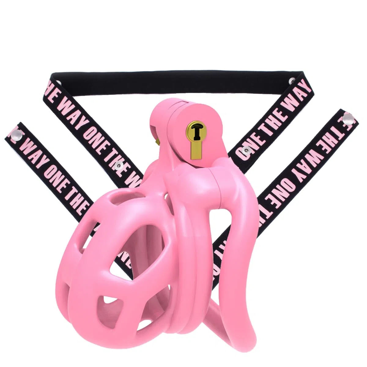 FEDIMA Gabbia da Allenamento Rosa Traspirante da Uomo con Cinghie di Fissaggio Elastiche (XS) X866