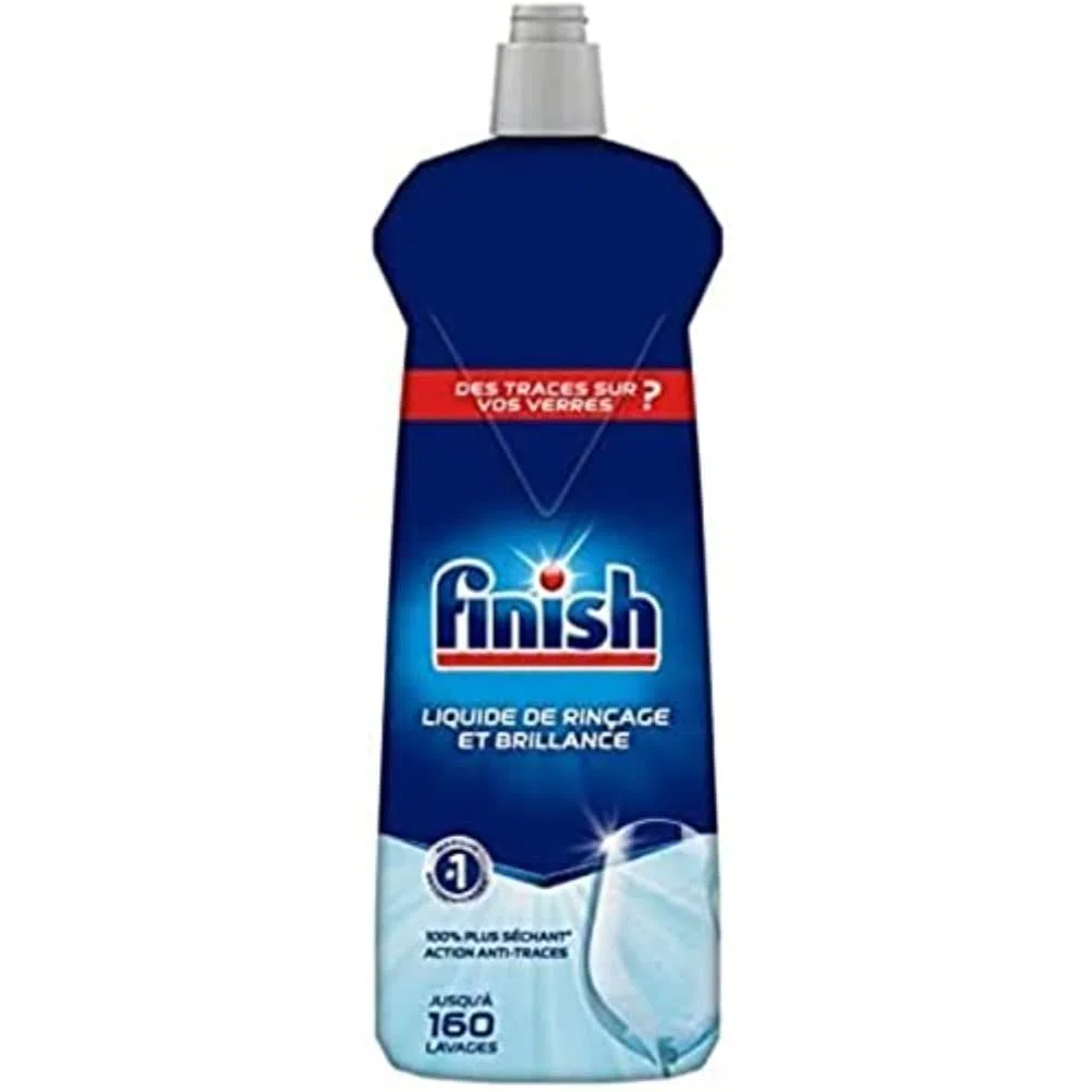Finish Liquido di risciacquo Brillanza e Asciugatura, prodotto per lavastoviglie fino a 160 lavaggi - 800 ml