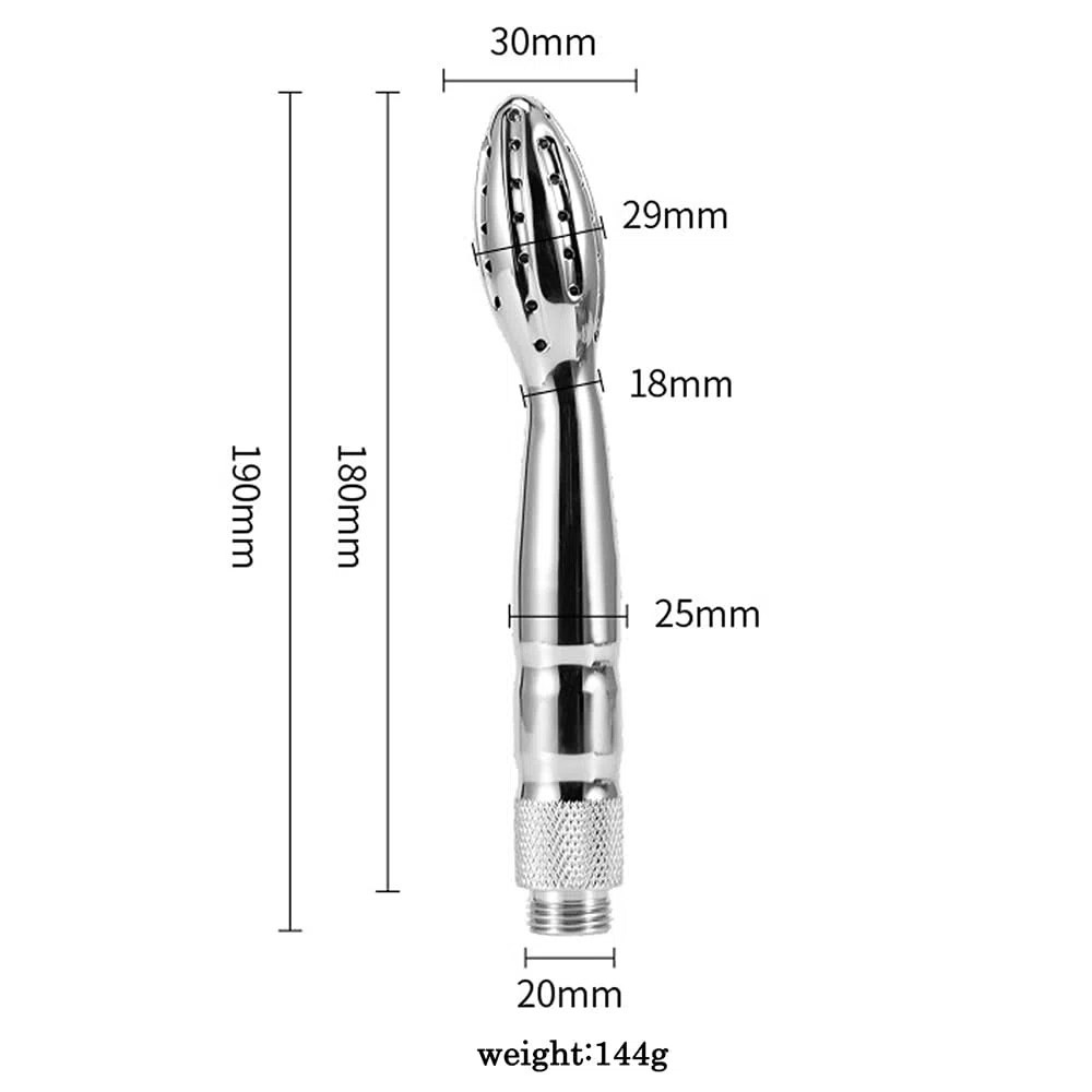 BDSMJOY Doccia clistere in Acciaio inossidabile, clistere per doccia per doccino anale, Plug Anale Sex toys Butt Plug Sexytoysys Donne Uomo (B)