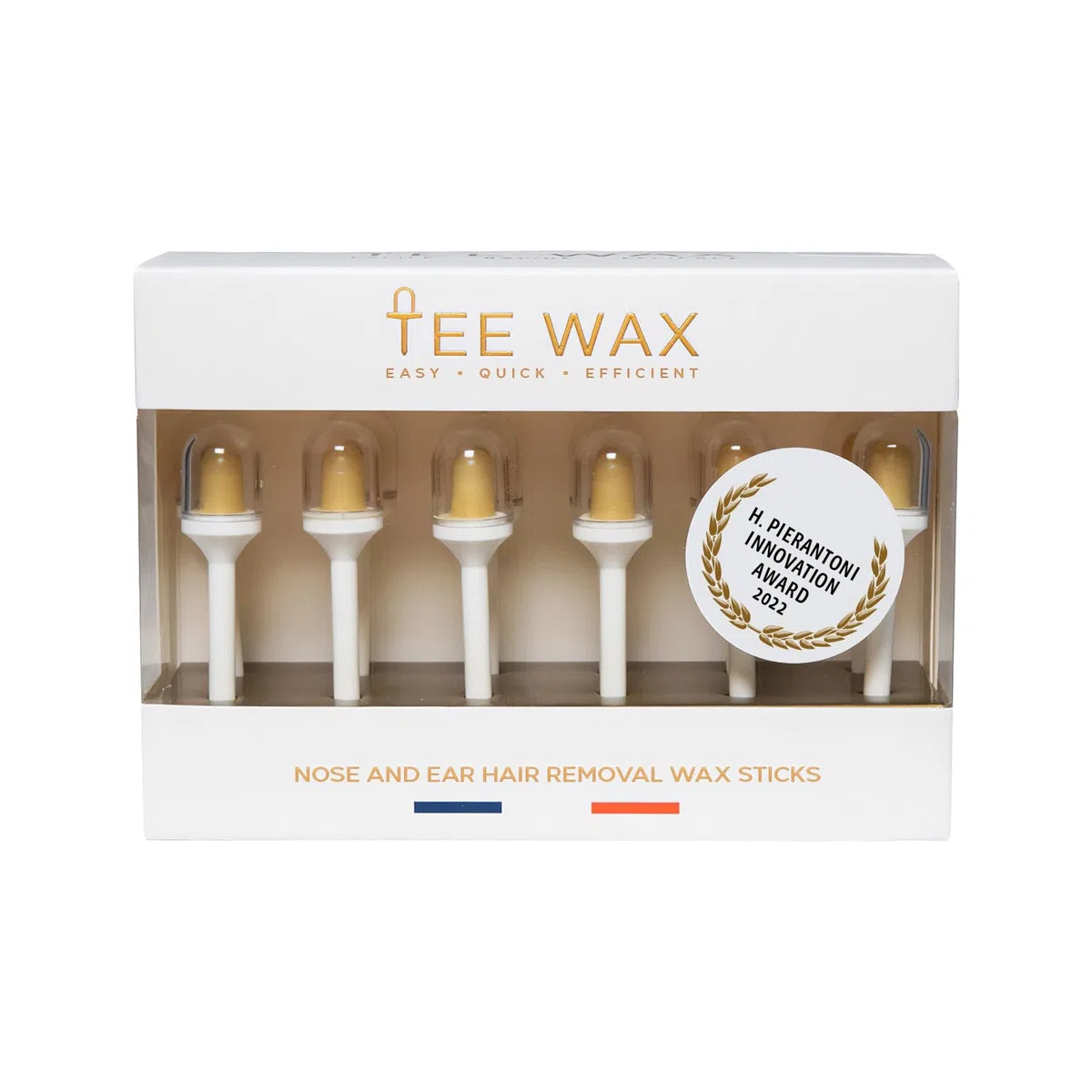 TEE WAX - 12 Stick di cera Pronti all’Uso - Epilazione Naso e Orecchie - Indolori - Cera di Pino al 100% di Origine Naturale - Per Uomo e Donna