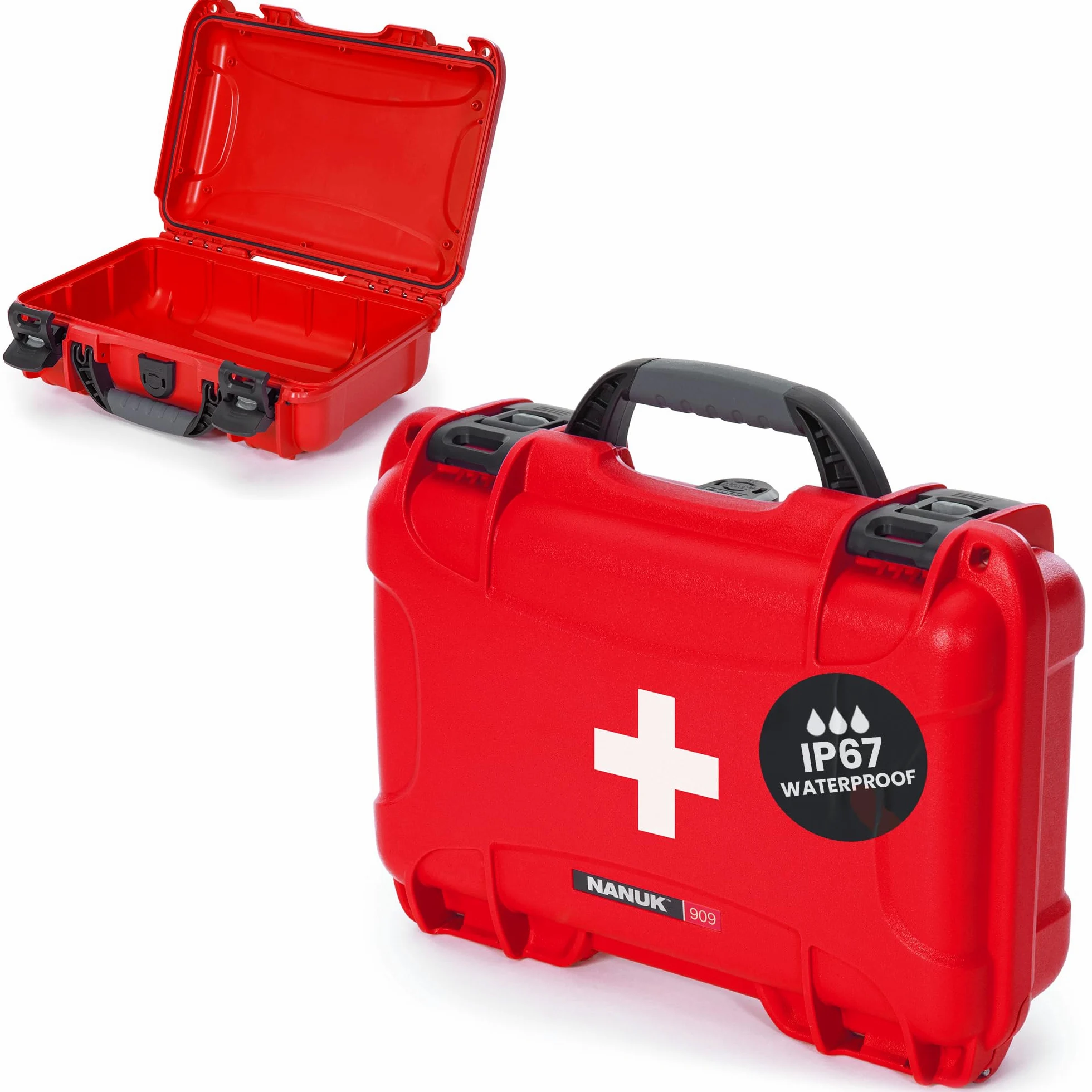 NANUK Valigetta di pronto soccorso vuota - Ideale per organizzare un kit di pronto soccorso, certificata IP67, antiurto, resistente alla polvere e galleggiante.