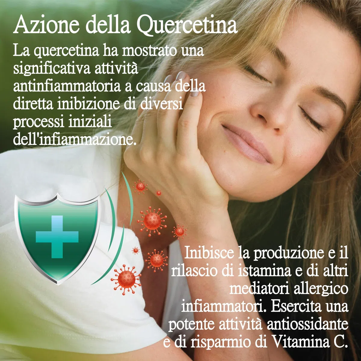 Quercetina Pura ● 90 Capsule Vegetali da 300 mg ● Integratore Alimentare di Flavonoidi Naturale ● Made in Italy