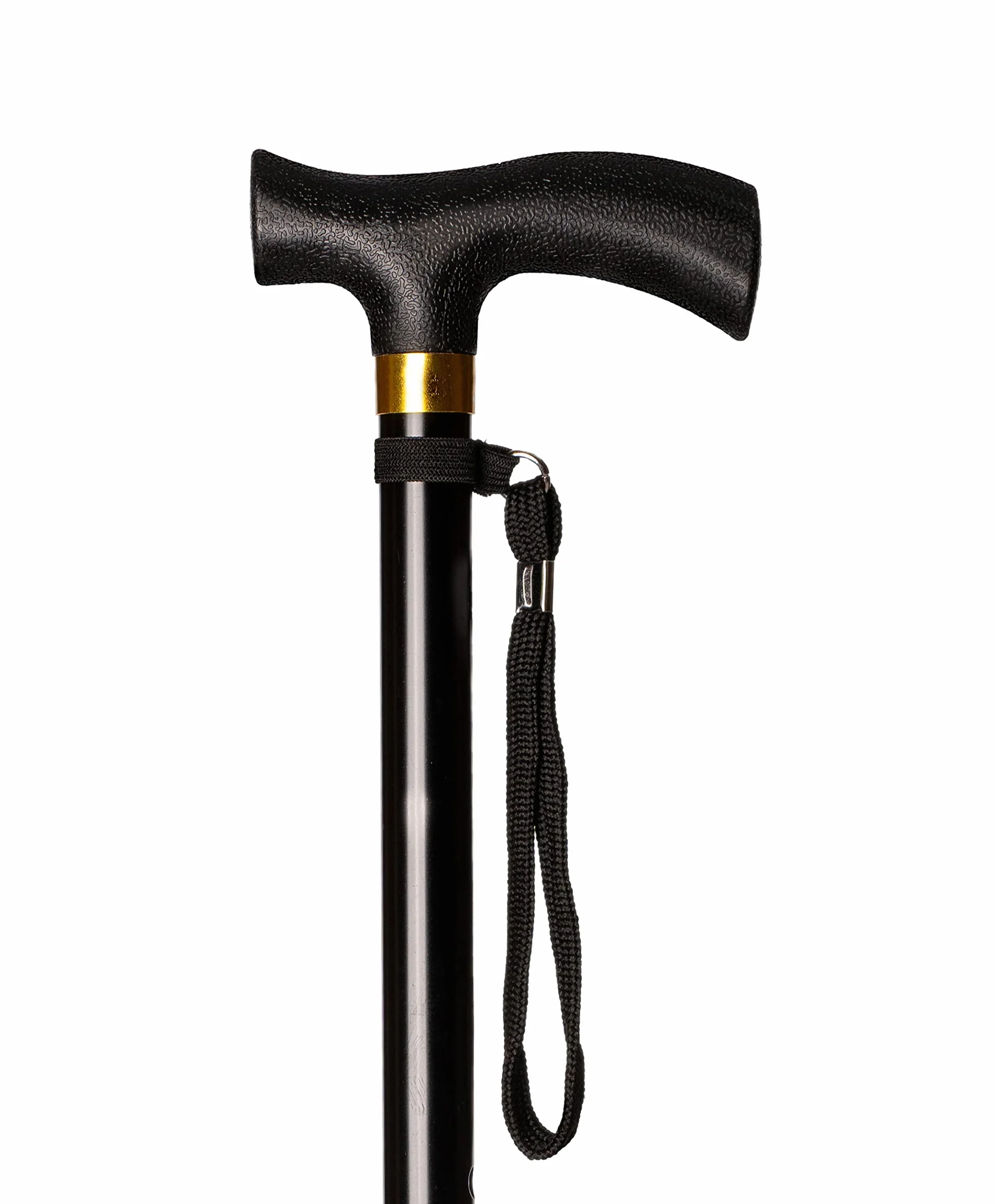 Muletilla in alluminio estensibile colore nero, regolabile 74-95 cm, morbido e comodo da maneggiare (653)