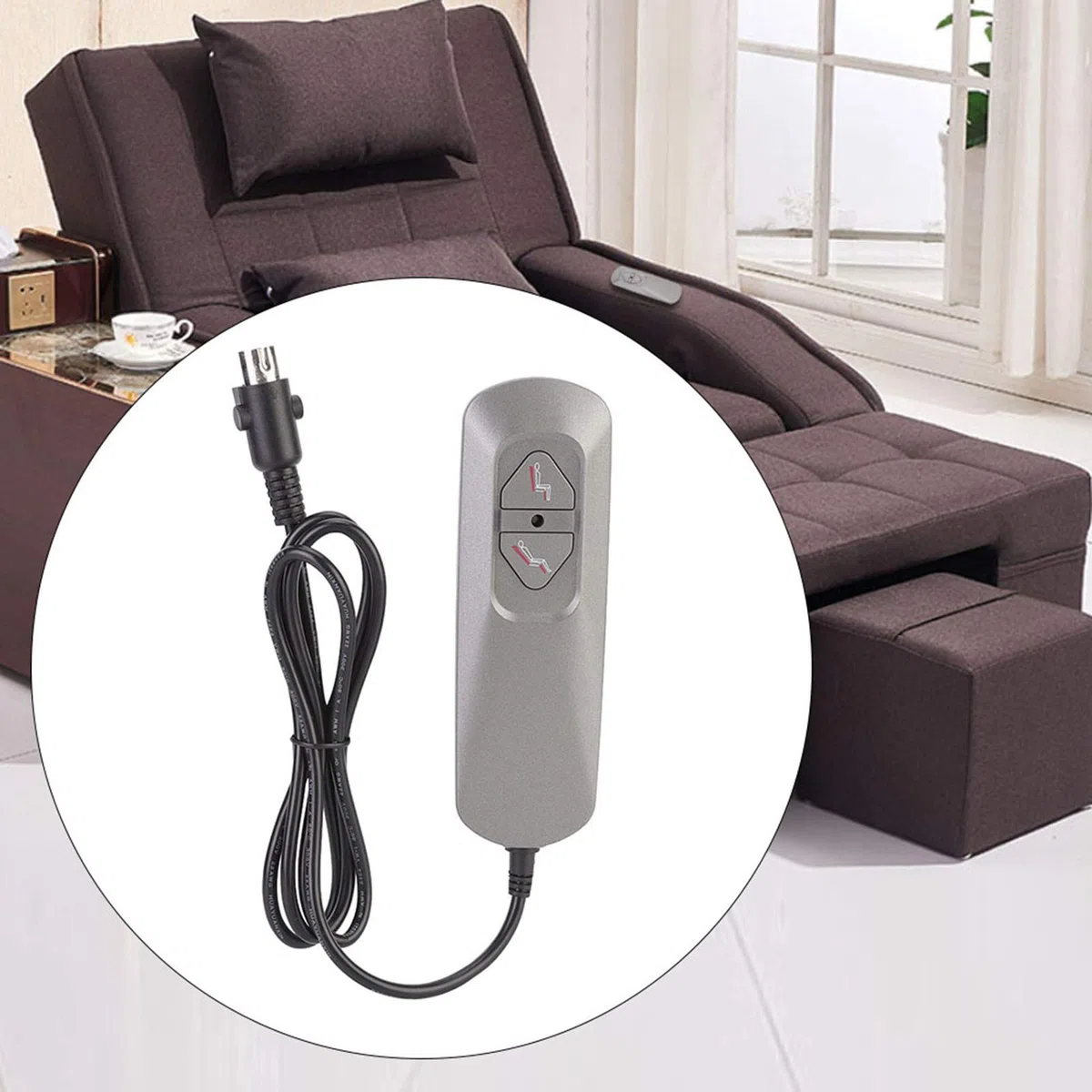 Telecomando per Poltrona Reclinabile Poltrona Reclinabile Elettrica Divano 2 Pulsanti Interruttore Manuale Controller 5 V Abs Mando Sillon Relax 5 Pini